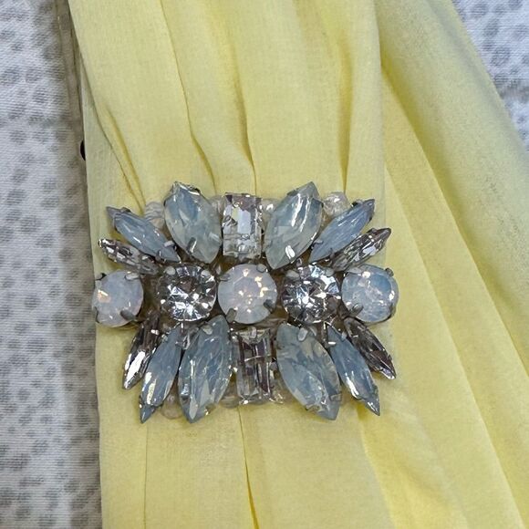 Sachin + Babi Yellow Chiffon Kenzia Lemon Drop Formal Maxi Dress | size 6 - Picture 12 of 13